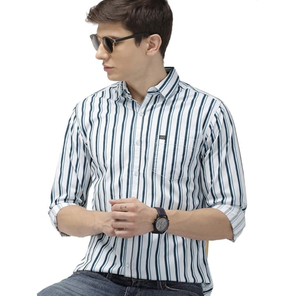 The Indian Garage Co Men Slim Fit Checkered Full Sleeves Spread Collar Casual Shirt